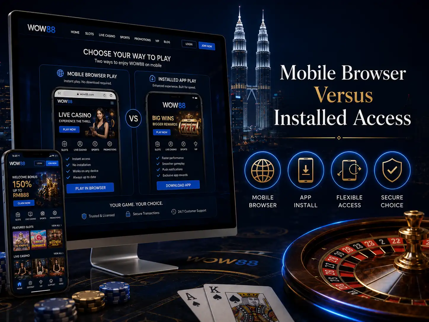 Mobile Browser Versus Installed Access